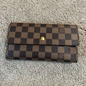 LOUIS VUITTON Damier Ebene Porte Tresor Wallet